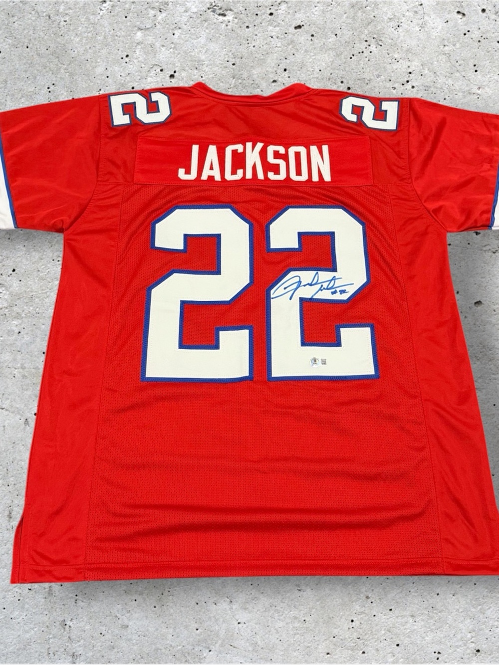 Fred Jackson Signed Football Jersey Beckett Witness Autographed NFL custom